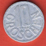Österreich 10 Groschen 1955