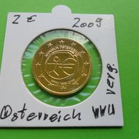 Österreich 2009 2 Euro WWU vergoldet