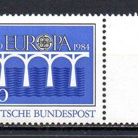 Bund BRD 1984, Mi. Nr. 1210, Europa 25 Jahre CEPT, postfrisch #17113