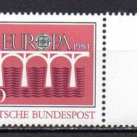 Bund BRD 1984, Mi. Nr. 1211, Europa 25 Jahre CEPT, postfrisch #17116