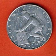 Norwegen 5 Kroner 1975 100. Jahre Kronenwährung