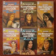 John Norman - Gor - 6 (!!) Bände Nr. 13 - 18 ! Blutsbrüder, Wilden, Schurke, ....