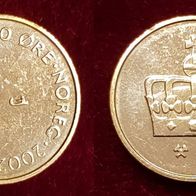 14370(1) 50 Öre (Norwegen) 2002/ MF in UNC- ................ * * * Berlin-coins * * *