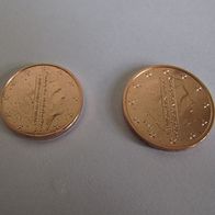 1 und 2 Euro Cent Niederlande 2014! Nicht im Umlauf! RAR!