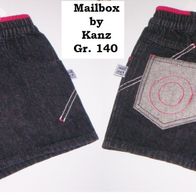 Jeans-Shorts, Gr. 140, schwarz, Mail-Box by Kanz