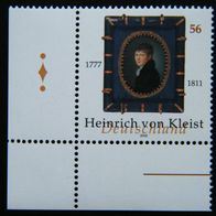 BRD MiNr 2283 225 Geb Heinrich von Kleist Eckrand postfrisch