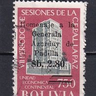 Bolivien, 1966, Mi. 724, Azurduy de Padilla, 1 Briefm., gest.