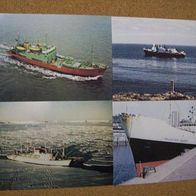 4 verschiedene Karten Fotos Antarktis Schiffe u.a. Julius Fock HH333