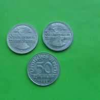 Deutschland 1922 50 Pfennig D-F