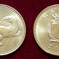 14362(3) 1 Cent (Malta / Wiesel) 2007 in unc- ......... von * * * Berlin-coins * * *