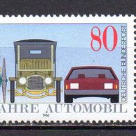 Bund BRD 1986, Mi. Nr. 1268, 100 Jahre Automobile, postfrisch #17307