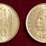 5607(3) 20 Centesimos (Chile) 1971 in ss-vz ........... von * * * Berlin-coins * * *