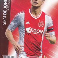 Ajax Amsterdam Panini Trading Card Champions League 2012 Siem de Jong