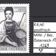 Österreich 1968 Ausstellung Angelica Kauffmann und ihre Zeitgenossen MiNr. 1269 postf