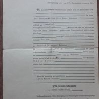 uralte Geburtsurkunde / Dokument aus Plauen/ Straßberg im Vogtland / Sachsen aus 1940