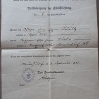uralte Heiratsurkunde / Dokument aus Plauen/ Neundorf im Vogtland aus 1924 !