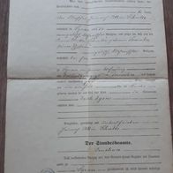 uralte Geburtsurkunde / Dokument aus Plauen/ Syrau im Vogtland / Sachsen aus 1912 !