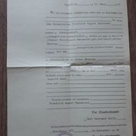 uralte Geburtsurkunde / Dokument aus Straßberg im Vogtland / Sachsen aus 1940 ! TOP