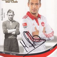 1. FC Nürnberg Autogrammkarte 2010 Marvin Plattenhardt