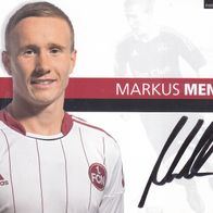 1. FC Nürnberg Autogrammkarte 2012 Markus Mendler