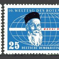 DDR 1957 Welttag des Roten Kreuzes MiNr. 572 - 573 postfrisch