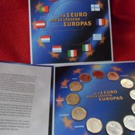 1999 - 2002 12 x 1 Euro der ersten - 12 Ländern im Folder