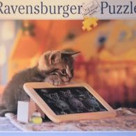 Spielzeug - Ravensburger Puzzle - 500 Teile - Kätzchen mit Tafel