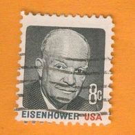 USA 1971 Mi.1031 Freimarke Eisenhower gestempelt.