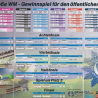 Spielplan-Poster "WM 2014" ---- RIESIG und SEHR SELTEN !!! (59.5x84 cm)