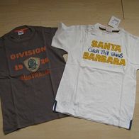 2x tolles T-Shirt YIGGA Gr. 134/140 1x NEU Santa Barbara (0714)