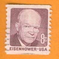 USA 1971 Mi.1032. Cu. Freimarke Eisenhower Marke aus Rollen gest.