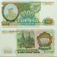 Russland 1000 Rubel 1993 / Pick. 257 - Fast Kassenfrisch / AU