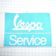 Vespa Service Aufnäher blau/ weiss für Arbeitsanzug 70er Jahre