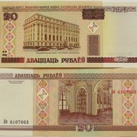 Weissrussland 20 Rubel 2000 - Kassenfrisch / Unc