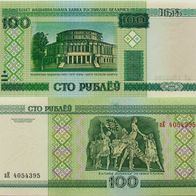 Weissrussland 100 Rubel 2000 - Kassenfrisch / Unc