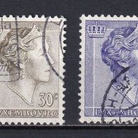Luxemburg, 1960, Großherzogin, 2 Briefm., gest