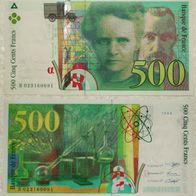 Frankreich 500 Francs 1994 / Pick.160a - Kassenfrisch / Unc