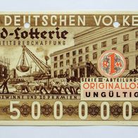 1934 Geld-Lotterie für Arbeitsbeschaffung - Muster?