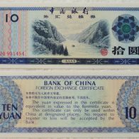 China 10 Yuan 1979 / FX5 Foreign Exchange / Unc