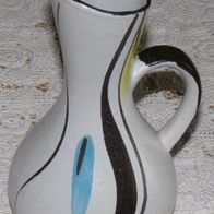Keramik Vase mit Henkel Vintage / Rockabilly
