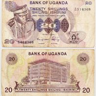 Uganda 20 Shillings 1973 - Pick.7b