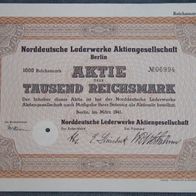 Lot 100 x Norddeutsche Lederwerke Aktiengesellschaft 1941 1000 RM