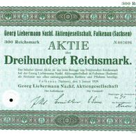 Lot 100 X Georg Liebermann Nachf. Aktiengesellschaft 1929 300 RM