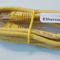 Ethernetkabel E258105 / Patchkabel Cat 5.e gelb 24 AWG Netzwerkkabel 1,5 m