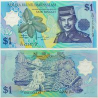 Brunei 1 Ringgit 1996 Polymer - Kassenfrisch / Unc
