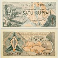 Indonesien 1 Rupiah 1961 / Pick.78 - Kassenfrisch / Unc