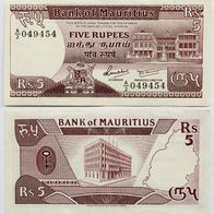 Mauritius 5 Rupees 1985 / Pick.34 - Fast Kassenfrisch