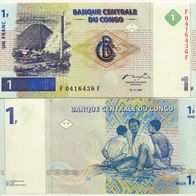 Congo 1 Franc 1997 / Pick.85 - Kassenfrisch / Unc