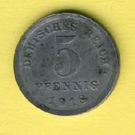 Kaiserreich 5 Pfennig 1918 E