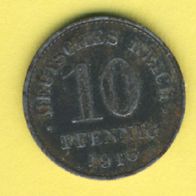 Kaiserreich 10 Pfennig 1916 J